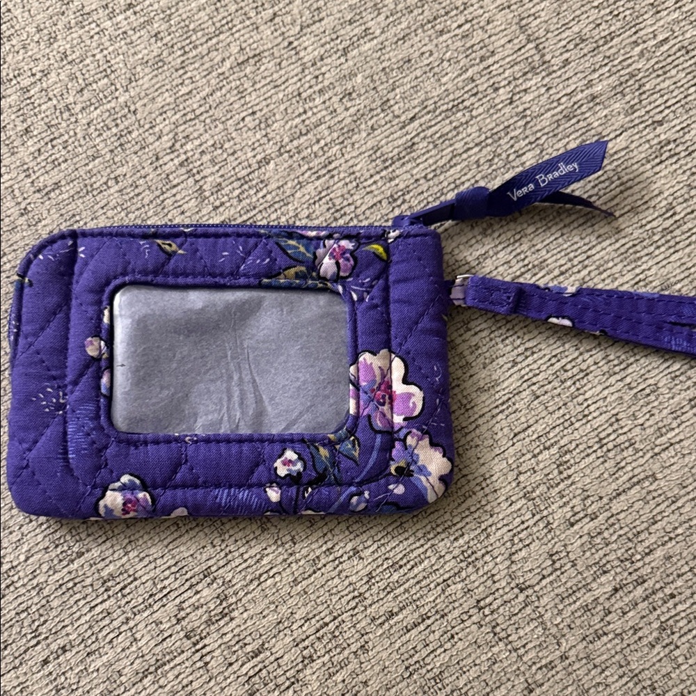 Vera Bradley Blue Floral ID Holder